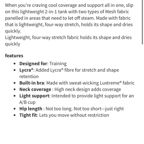 Lululemon Tank - Picture 8 of 8